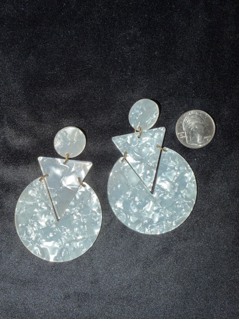 SHASHI White Acrylic Earrings